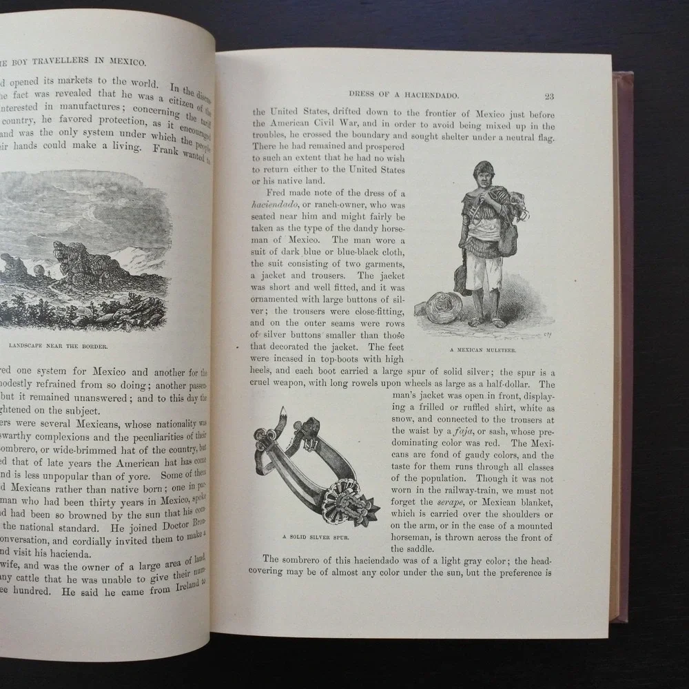 Antique First Edition 1890 Boy Travellers In Mexico by Thomas W. Knox